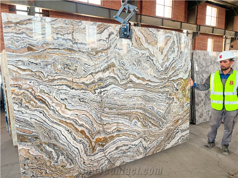 Iran Brown Traonyx Slabs - ROYAL RAINBOW