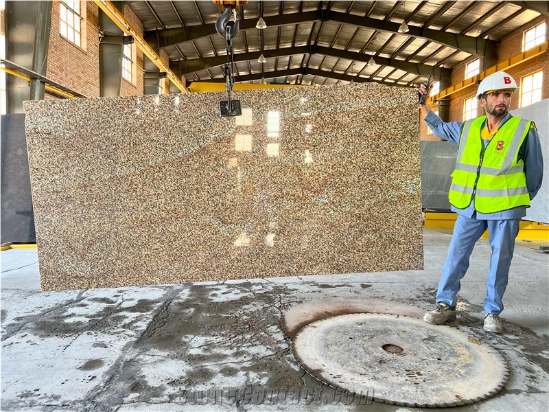 Iran Gold Granite Slabs - GOLDEN RADIATION - Mahabad Granite