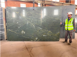 Iran Green Granite Slabs -  FERDOWS Granite, Sabz Jangali Granite