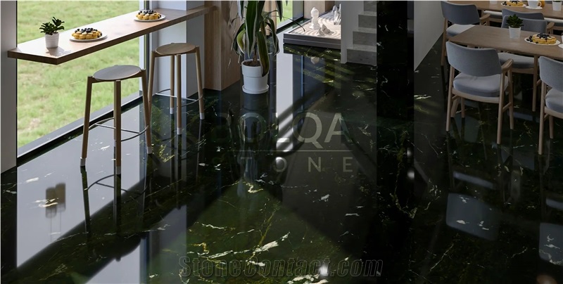 Iran Green Granite Slabs -  FERDOWS Granite, Sabz Jangali Granite