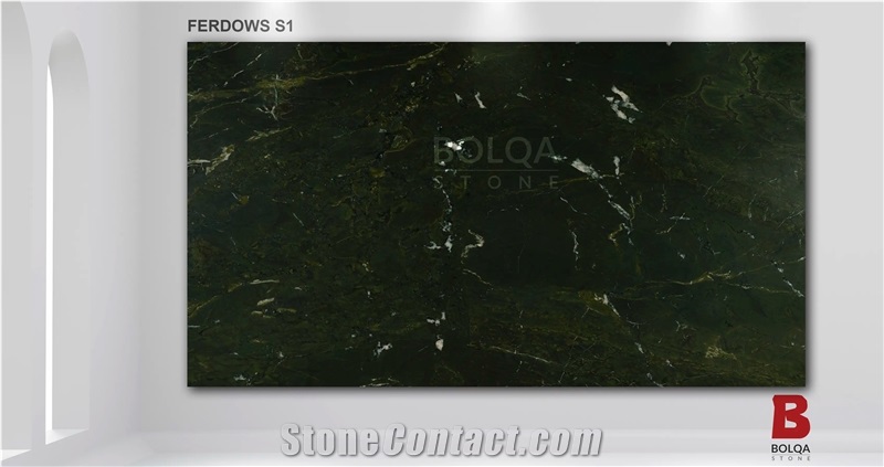 Iran Green Granite Slabs -  FERDOWS Granite, Sabz Jangali Granite
