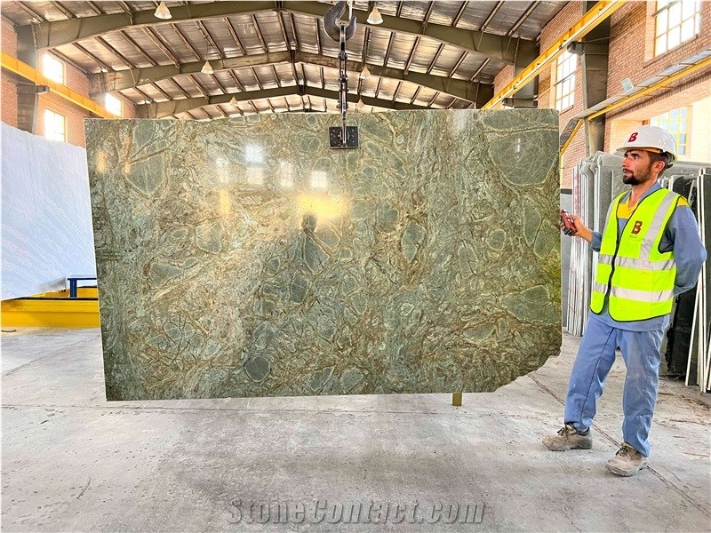 Iran Green Granite Slabs - HYRCANIAN Verde Fantastico Granite