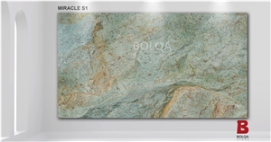 Iran Green Granite Slabs - MIRACLE S1 Firoozeh Granite