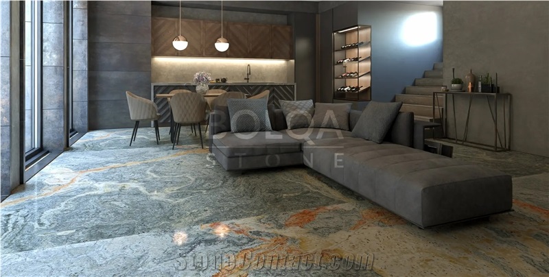 Iran Grey Blue Onyx Slabs - TURAN