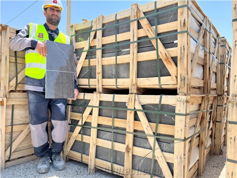 Iran Grey Marble Tiles - Pietra Gray Marble