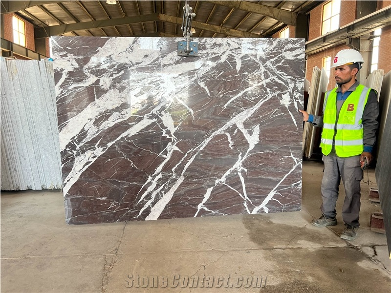 Iran Red Marble Slabs - PERSIAN Rosso Golzar Marble