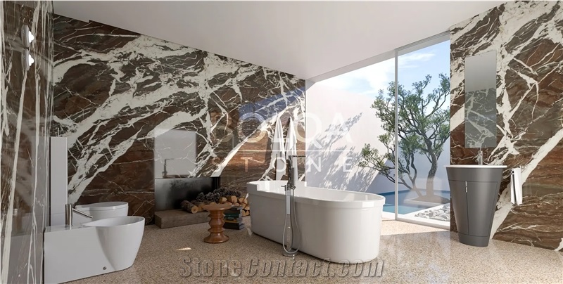 Iran Red Marble Slabs - PERSIAN Rosso Golzar Marble