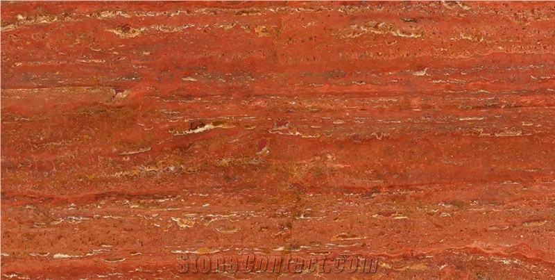 Iran Red Travertine Slabs - Red Soraya Travertine