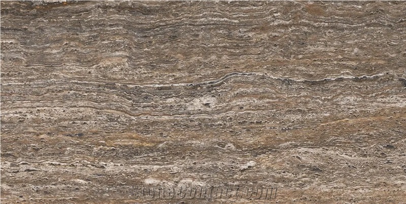Iran Silver Travertine Slabs - Titanium Silver Travertine