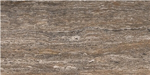 Iran Silver Travertine Slabs - Titanium Silver Travertine