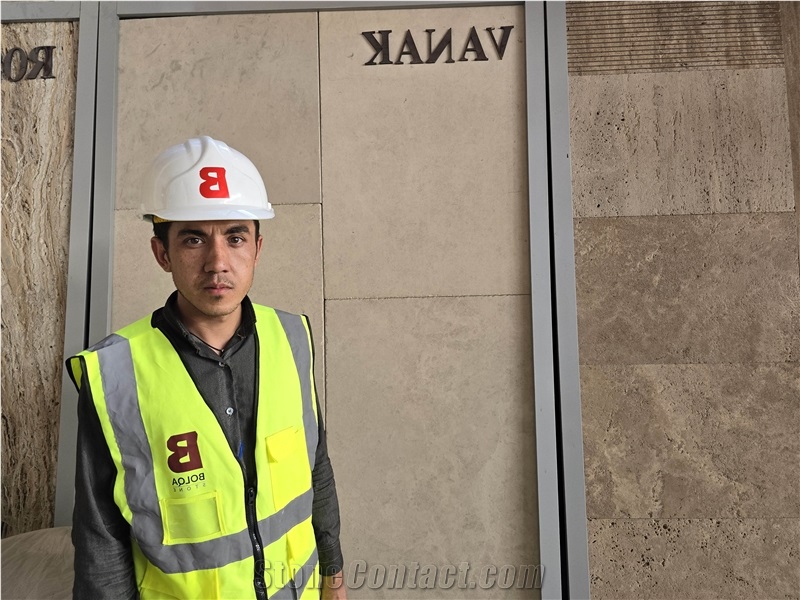 Iran White Limestone Tiles -- VANAK