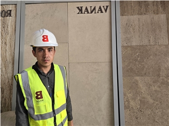 Iran White Limestone Tiles -- VANAK