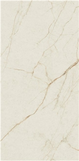 Gold Silk Exqusite Jade Beige Sintered Stone Slabs For Floor