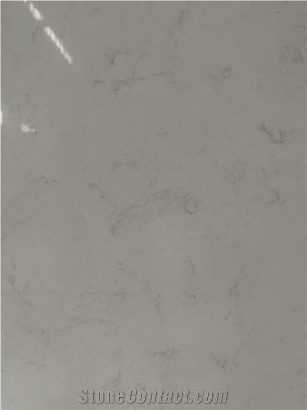 Artificial Calacatta White Quartz Stone Slab Tiles In China