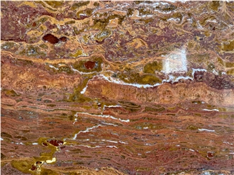Red Travertine Slabs For Home Decoration