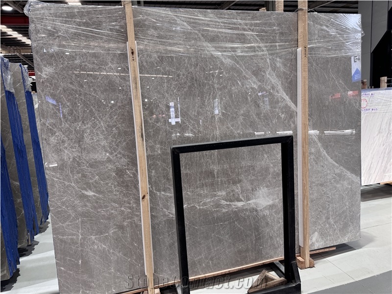 Tundra Grey Marble Slabs For Home Decor