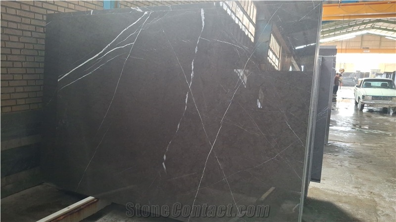 Pietra Grey Marble Slab Tiles