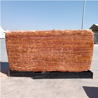 Red Travetine Slabs