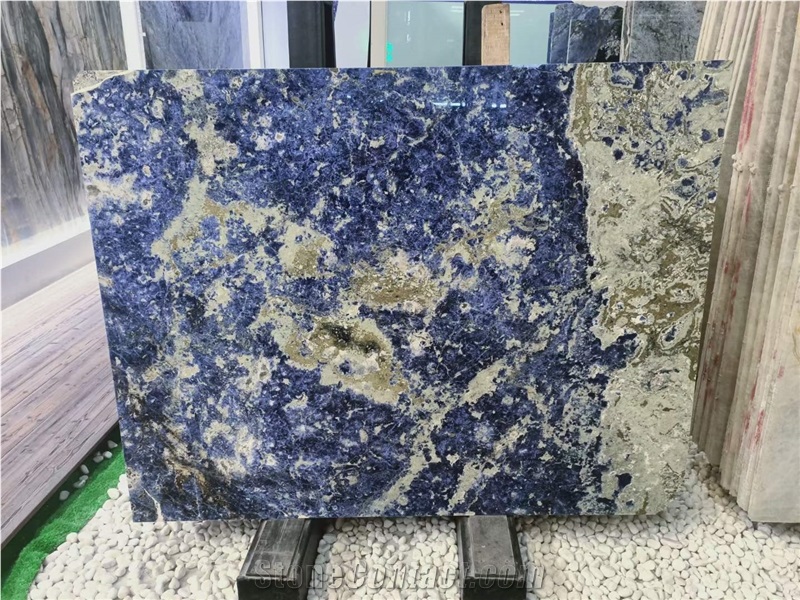 Blue Sodalite Marble Slabs