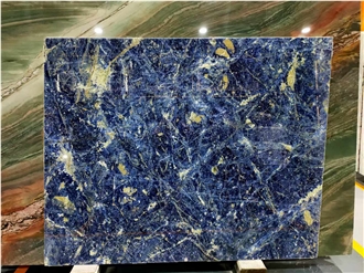 Blue Sodalite Marble Slabs