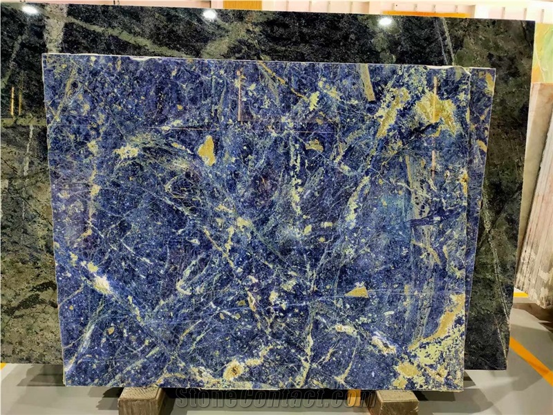Blue Sodalite Marble Slabs