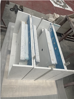 Ariston White Marble Vanity Residential Bath Tops
