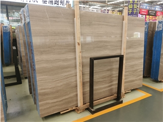 Wooden Grey Marble Stone Slab Floor Tile