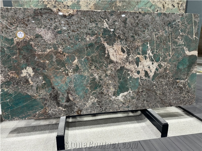 Brazil Amazon Green Quartzite Luxury Stone Slabs