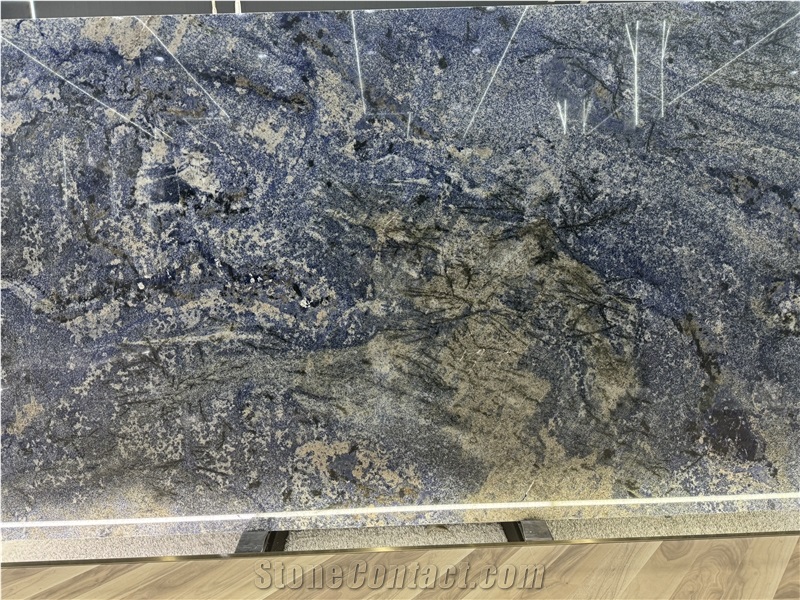 Brazil Azul Bahia Granite Luxury Stone Tiles For Wall