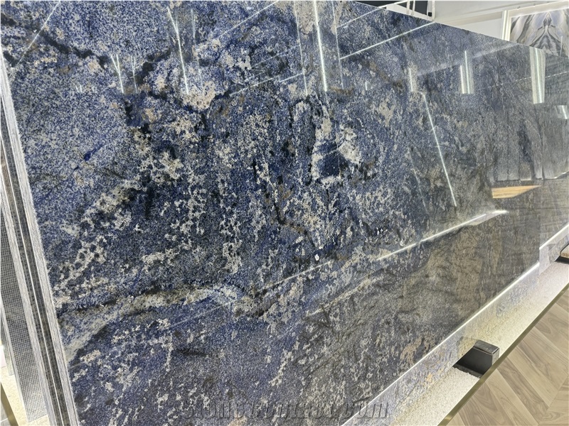 Brazil Azul Bahia Granite Luxury Stone Tiles For Wall