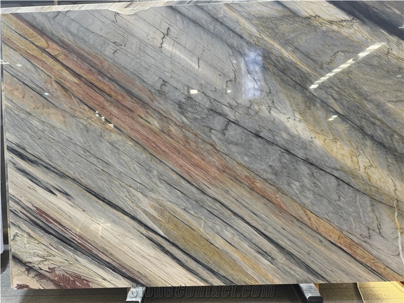 Brazil Colorado Quartzite Slabs, Colorful  Luxurystone Tiles