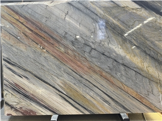 Brazil Colorado Quartzite Slabs, Colorful  Luxurystone Tiles