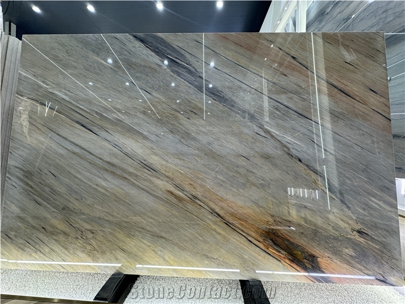 Brazil Colorado Quartzite Slabs, Colorful  Luxurystone Tiles