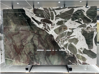Brazil Glacier Green Jade Slabs Back Lighthing Though Stone