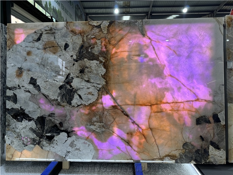 Brazil Patagonia Quartzite Back Light Feature Wall Slabs