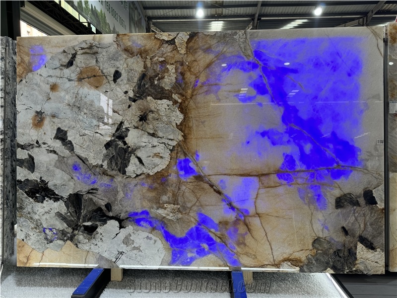 Brazil Patagonia Quartzite Back Light Feature Wall Slabs