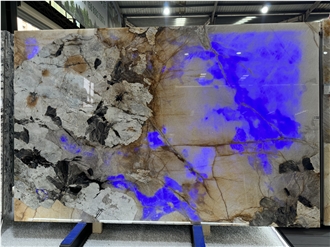 Brazil Patagonia Quartzite Back Light Feature Wall Slabs
