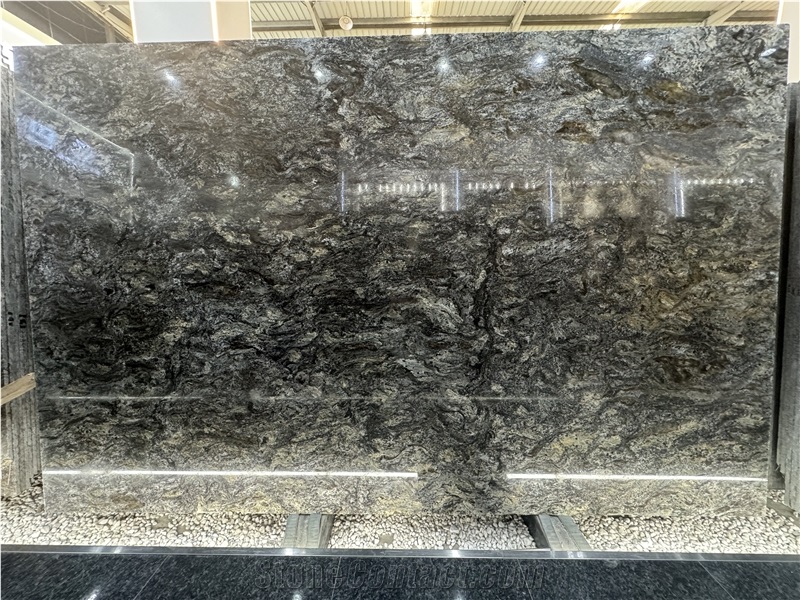 Brazil Platinum Granite Galaxy Slabs