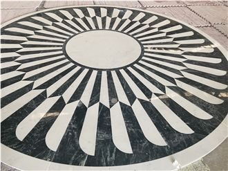 Big Round Shape Marble Medallions For Restaurant Flooring