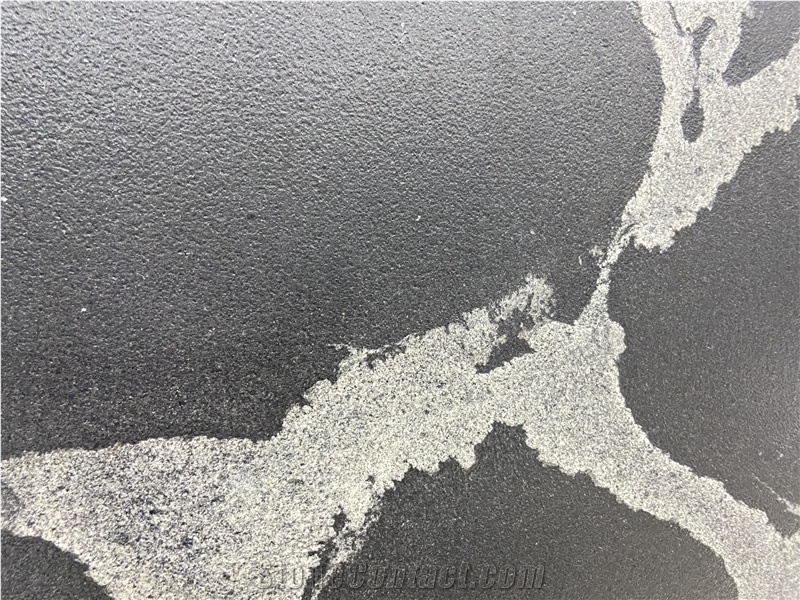 Black Forest Granite Slabs In Leather Surface
