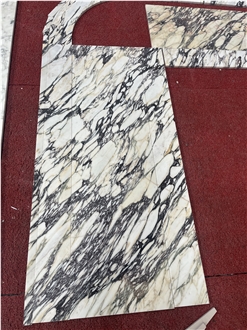 Calacatta Viola Marble Tiles For Wall TV Arched Background