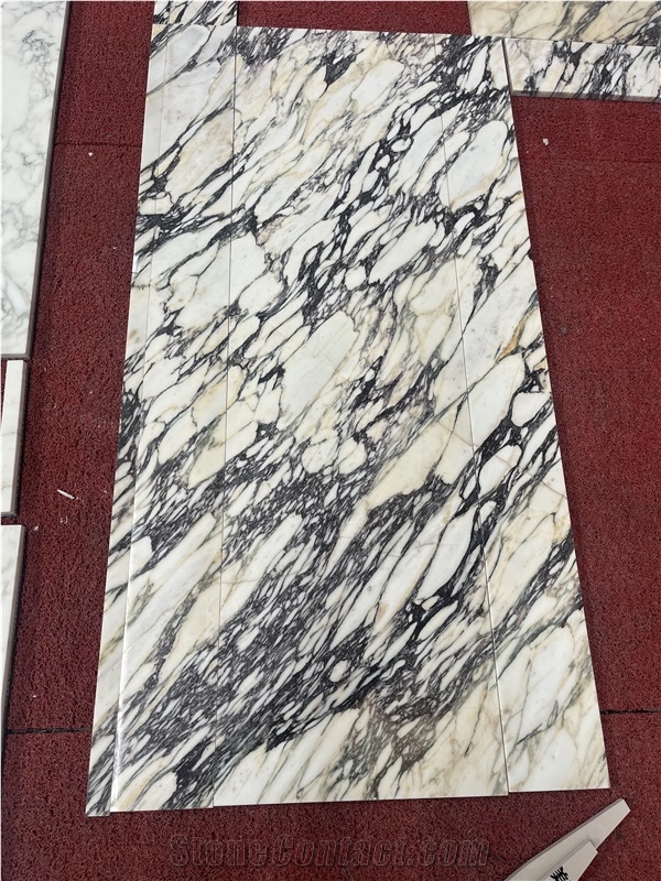 Calacatta Viola Marble Tiles For Wall TV Arched Background