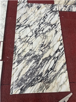 Calacatta Viola Marble Tiles For Wall TV Arched Background
