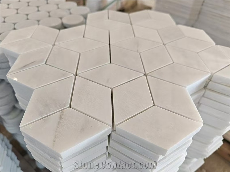 Carrara White Marble Mosaic Tiles For Wall And Floor