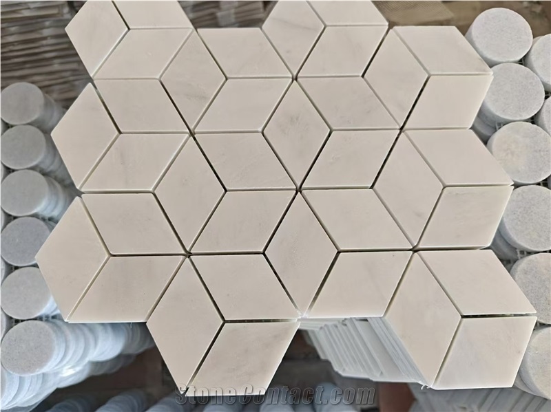 Carrara White Marble Mosaic Tiles For Wall And Floor