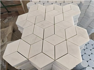 Carrara White Marble Mosaic Tiles For Wall And Floor