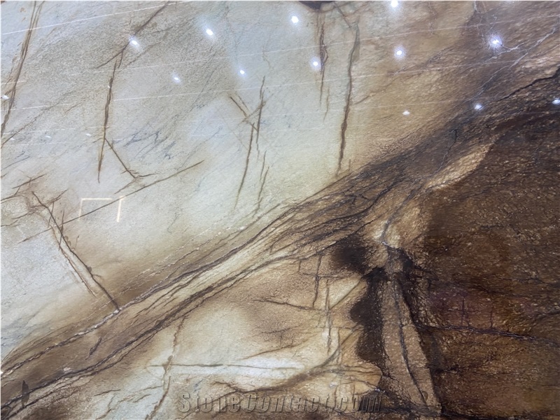 Golden Butterfly Quartzite Slabs 20Mm Polished Surface