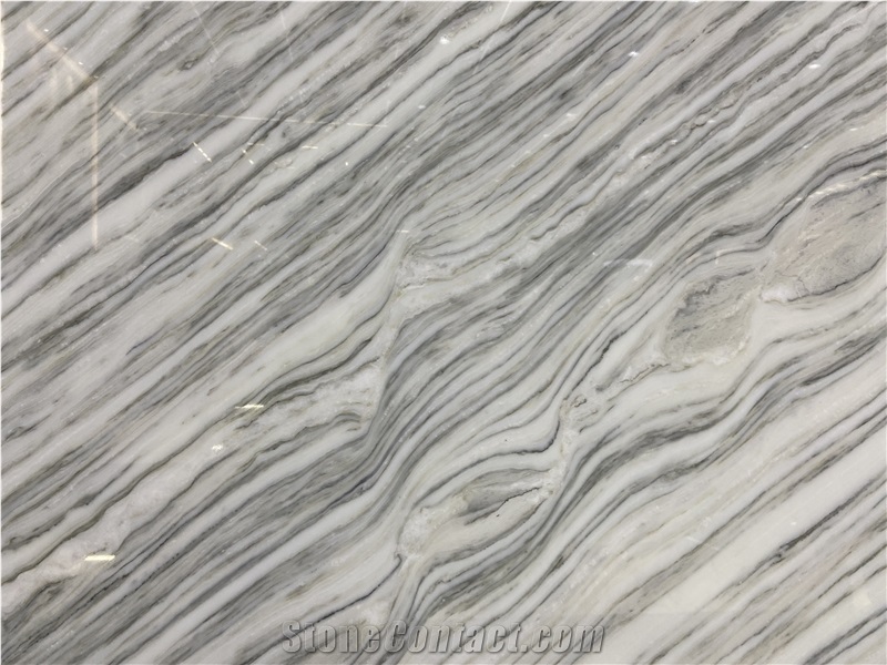 Lasa Bianco Nuvolato Marble Polished Slabs  Wall Tiles