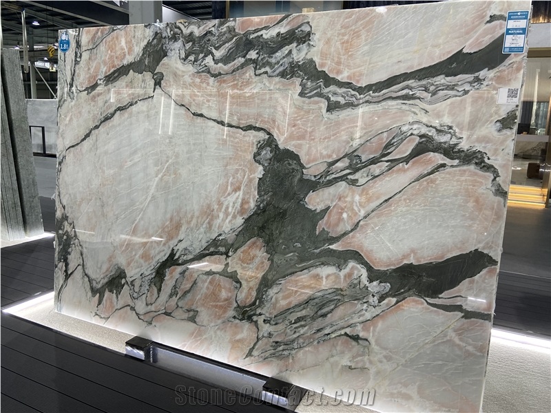 Luxury Calacatta Viola Pink Marble Slabs