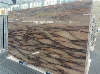 Red Colinas Quartzite Slabs 20Mm Thick For Accent Wall